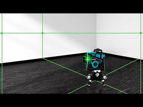 HILDA 12 Lines 3D Self Leveling Laser Level with Powerful Green Laser Beam Line