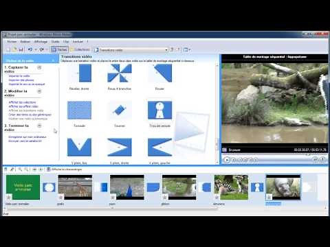 Créer un montage vidéo avec Moviemaker 2 (2/3).