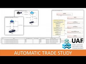 Automatic Trade Study of Alternative Vehicle Operational Architectures in UAF Simulation