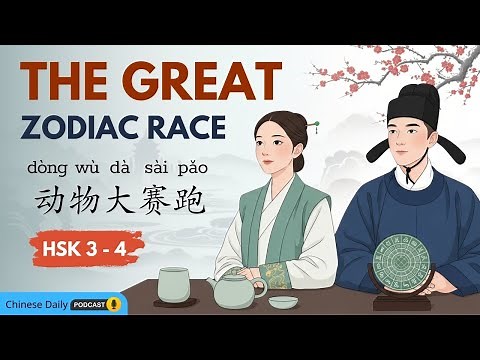 HSK 3–4 | The Legend of the 12 Zodiac Animals (十二生肖的传说) | Chinese daily podcast