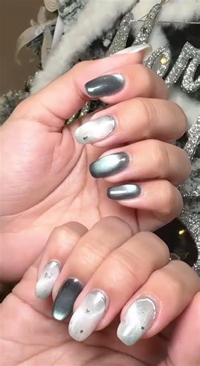 Embrace the Dark Elegance: #gothicnailart in Deep, Mysterious Hues. #darknailart #luxenailjb