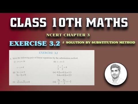 EXERCISE 3.2 NCERT 10TH MATHS | PAIR OF LINEAR EQUATIONS IN TWO VARIABLES #ncert10thclassmaths