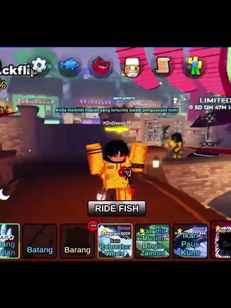 Exploring the RIDE FISH in Roblox