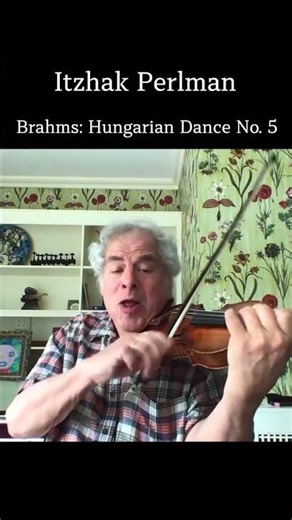 Itzhak Perlman with an impromptu performance of Brahms: Hungarian Dance No. 5! 🎻