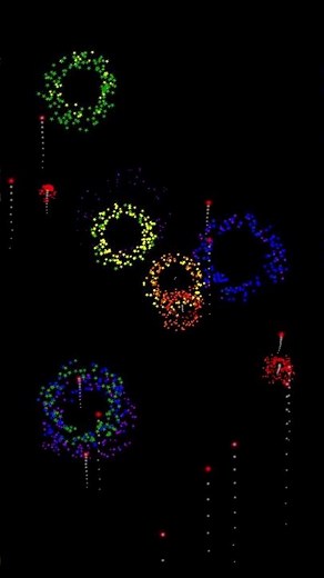 Fireworks 🎆 Particles Looped Background Animation I Free Version Footage I #fireworks #Shorts