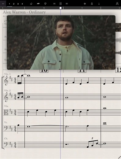 Alex Warren - Ordinary x Strings #AlexWarren #Ordinary #StringArrangement #staffpad