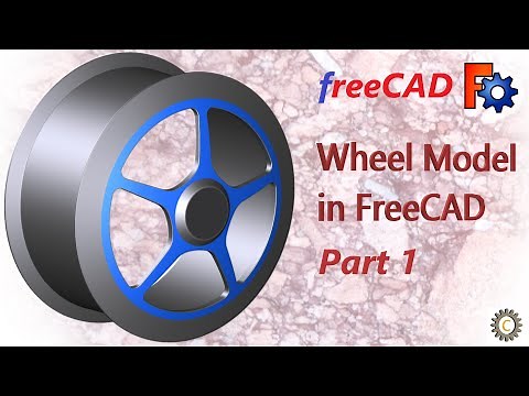 FreeCAD Tutorial. How to Model a Wheel in Freecad using Sketcher and B-splines - Part 1