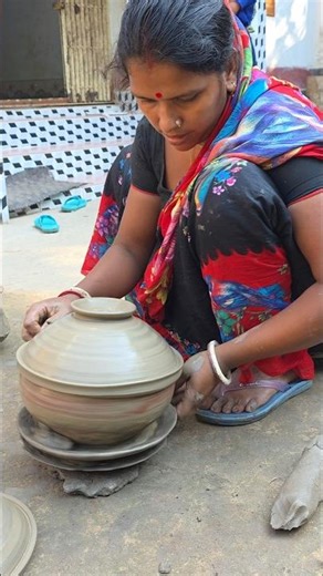 How To Make Clay Lid #diy #claypot #pottery #handmade #youtubeshorts
