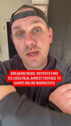 the TAKE with Jerrod Zisser on Instagram: "BREAKING NEWS: REPORTS FIND ICE USES REAL ARREST FOOTAGE TO SHAPE ONLINE NARRATIVES"