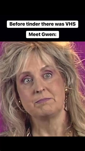 Bring back VHS dating! Meet Gwen: #lilwolf #bringbackvhsdates #vhs #dating #beforetinder | Cathy Brazen