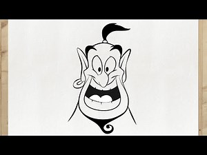 How to Draw GENIE 🧞 | Disney's Aladdin | Step-by-Step Tutorial!