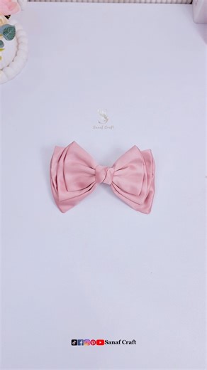 DIY Cute Stacked Bow in Minutes 💕