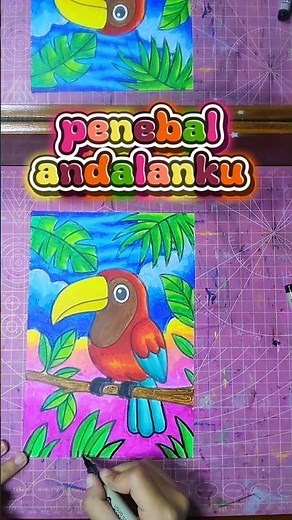 BELAJAR MEWARNAI DAN PENEBALAN GARIS BIAR GAMBAR LEBIH NYATA #mewarnai #menggambar #