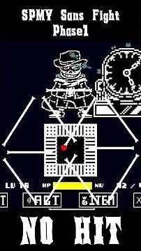 [No Hit Clip] Undertale Special Mysterious Sans Fight Phase1
