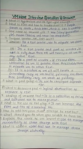 VMware Interview Questions & Answers #vmware #vmwareInterview #mintossmood