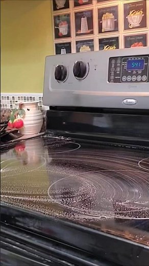 Clean Your Glass Top Oven Like An Expert! #diy #shorts #howto