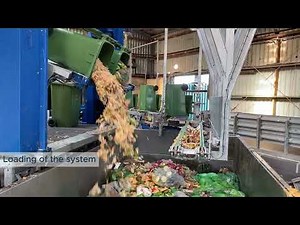 DRM: Sorting machine for processing organic waste, municipal solid waste (MWS), mixed food waste