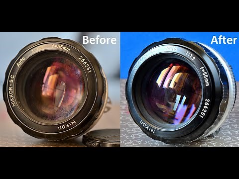 Lens Repair: Nikon Nikkor 55 f1.2 fungus cleaning