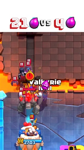 EVO Valkyrie vs 21 Elixir 😱 SOLO Destroys Witch, Night Witch, Mother Witch & Golem!