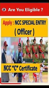 NCC Special Entry 2026 | Eligibility, Education & Exam Pattern Explained 🔥