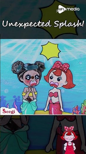 Pool Oops Moment 😅 #paper #funny #animation #cute