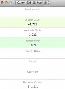 Canon Shutter Counter Mac App