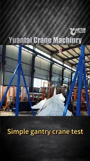 Portable Gantry Crane Testing, Small but Power Portable Gantry Crane