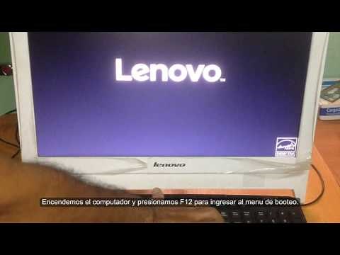 Como bootear desde usb en PC All in One LENOVO C20-00