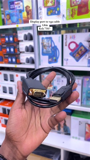 Display Port to VGA Cable - 1.8m at Ksh 750