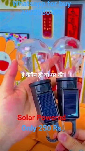 Best Budget Solar Bulb! ☀️ Only ₹250! Order on WhatsApp [7982580498] 📲 #meesho #gadgets #shorts
