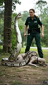 Brave Girl Saves Abandoned Dog From Giant Python Attack #wildliferescue #rescue #braveheroes