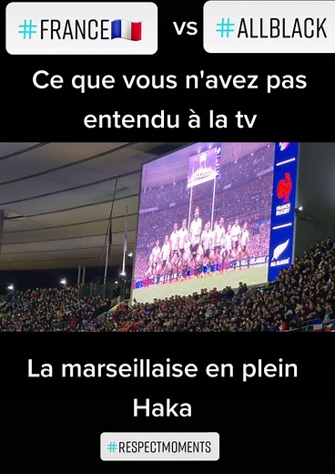 Réalité du Haka et La Marseillaise au Rugby