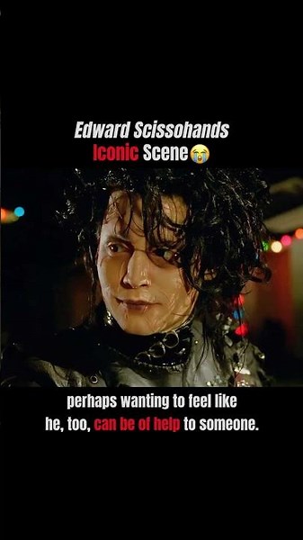 Edward Scissorhands Iconic Scene😭