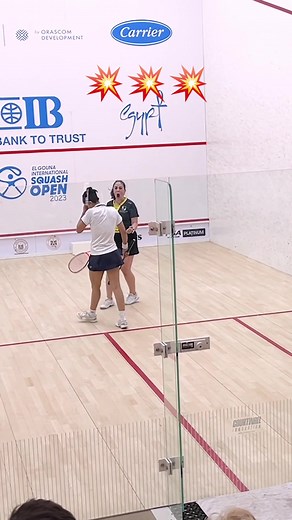 The passion… 🤩 #squash #psaworldtour #womeninsports | squash