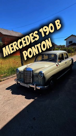 🚘 1956 Mercedes-Benz 190B Ponton - A Symbol of Post-War Elegance 🇩🇪Step back in time to an era where craftsmanship and style defined the road. Introduced in the mid-1950s, the Mercedes 190B Ponton was part of the W121 series - a bold step forward for Mercedes-Benz after WWII. Nicknamed “Ponton” (German for “pontoon”) for its curvaceous, unibody design, it marked the transition from pre-war styling to the modern automotive age.💡 This beauty wasn’t just about looks. It featured a solid 1.9L in