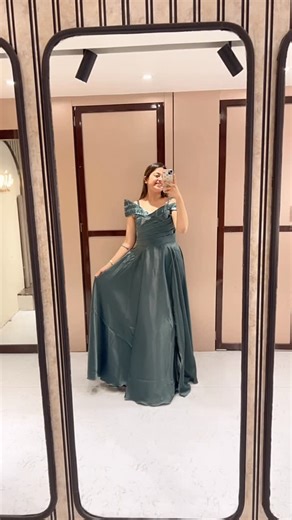 Tina Paryani on Instagram: "Dressed long, glowing strong - hello wedding season❤️😘 #WeddingSeason #WeddingVibes #WeddingStyle #WeddingOutfit #WeddingFashion #LongDress #LongOutfit #LongPieceStyle #ElegantLongDress"