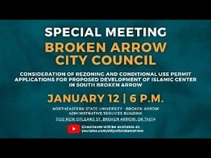 Broken Arrow City Council Special Meeting - 01/12/26