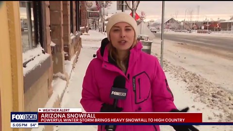 Powerful storm brings snow to AZ high country