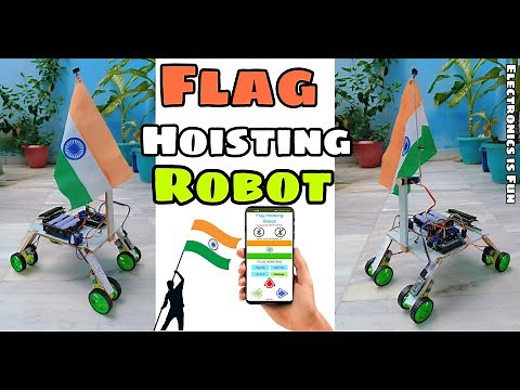DIY Indian Flag 🇮🇳 Hoisting Robot: Make Your Own Patriotic Creation at Home!