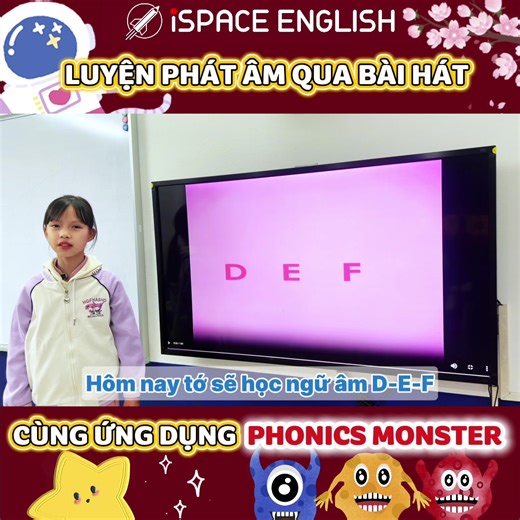 🔹 PHONICS FUN | LUYỆN PHÁT ÂM & ĐỌC TRUYỆN CÙNG PHONICS MONSTER (LETTER D-E-F) #ispaceenglish #phuthuong #tulien #phonics #xh
