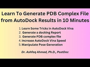 How to Generate PDB complex from AutoDock Vina Results