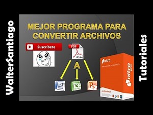 Mejor programa para convertir archivos PDF a WORD, EXCEL, POWER POINT, entre otros formatos! 2015
