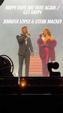 Jennifer Lopez & Stevie Mackey Perform “Happy Days Are Here Again/Get Happy”#CaesarsPalace #LasVegas