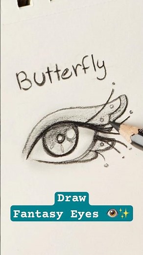 Drawing 3 Fantasy Eyes Step By Step! ✨👁️👁️✨