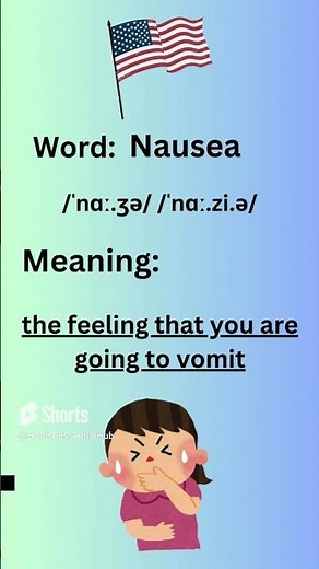 How to Pronounce Nausea in American Accent #learnenglish #learning