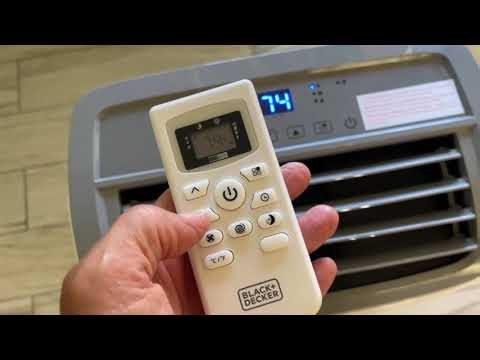 How to use remote on Black & Decker 8000 BTU Portable Air Conditioner