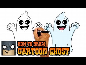 How to Draw a Cartoon Ghost | Halloween Tutorial - Videos For Kids