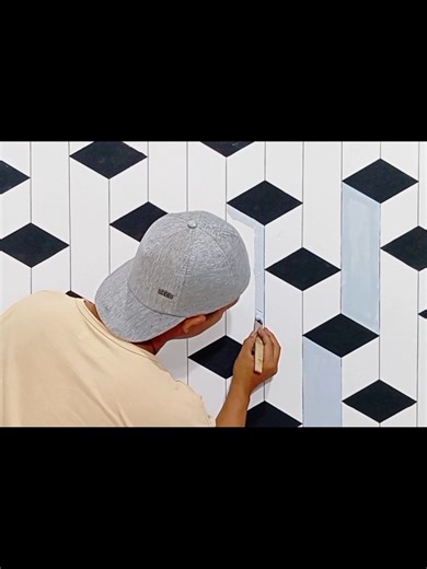 2.5M views · 26K reactions | Painting tutorial 3d wall painting #art #mural #tutorial | Hobby Paint | Facebook