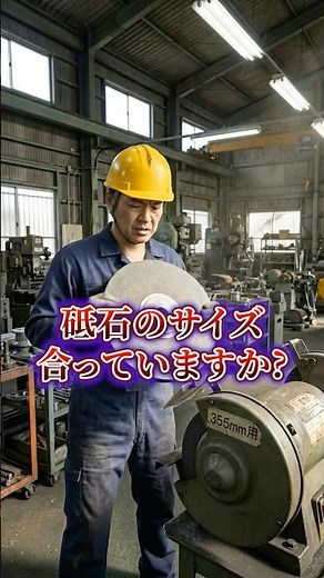 その砥石、サイズ違いです。気づかず使うと“破裂”します #製造業 #砥石 #安全教育 #工具