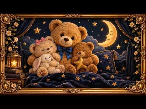 Silent Teddy Bear Screensaver Relaxing Blue & Gold Ambience No Music, No Sound